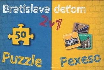 Spoločenská hra: Bratislava deťom - pexeso a puzzle