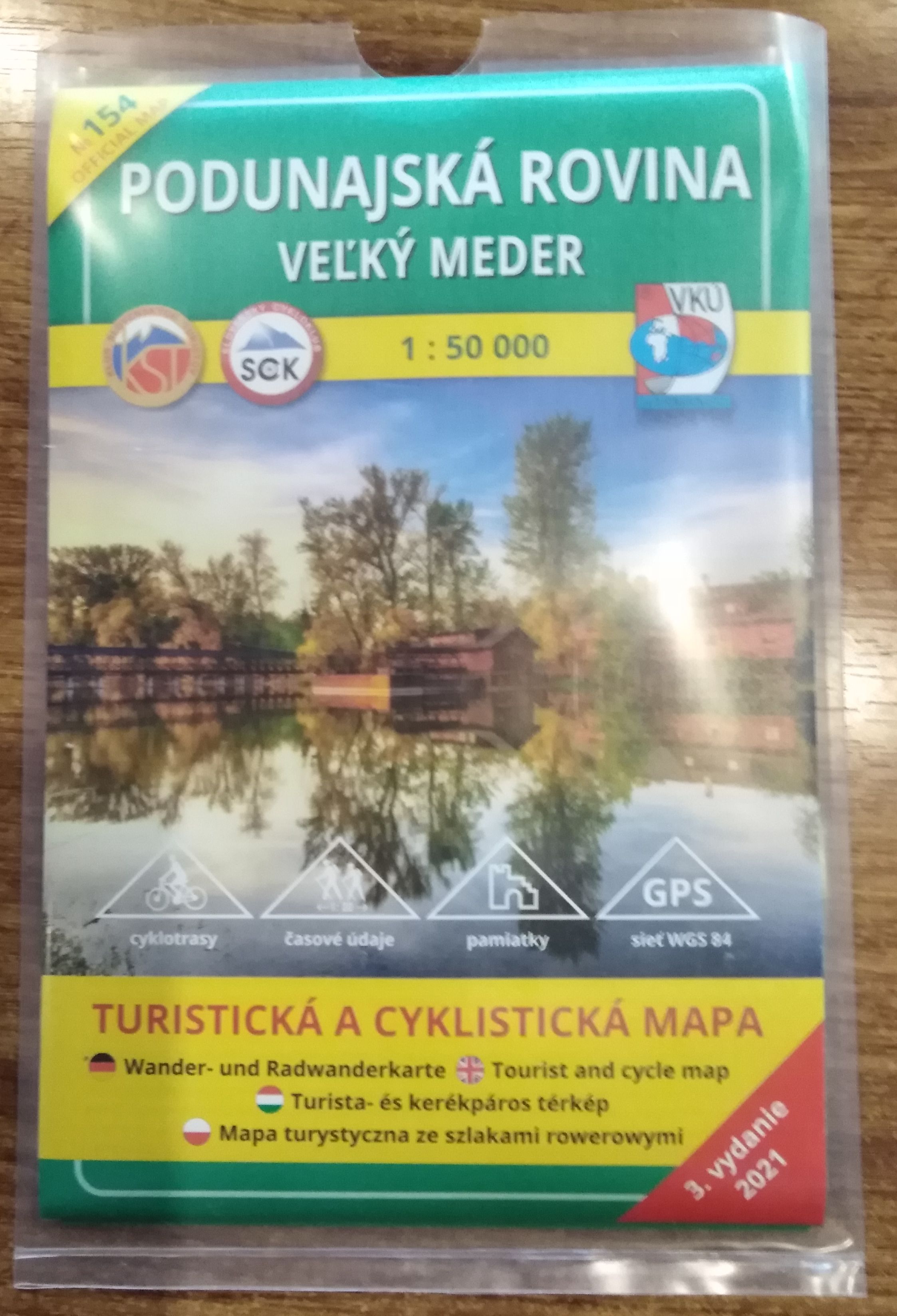 154 Turistická mapa Podunajská rovina - Veľký Meder 1:50 000 /VKÚ/
