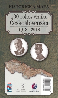 Historická mapa 100 rokov vzniku Československa 1918 - 2018