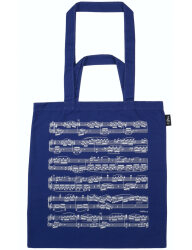 Tote Bag - Notelines, Blue