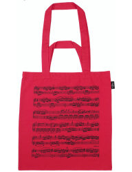Tote Bag - Notelines, Red