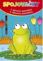 Spojovačky s duhovou pastelkou - Žaba 