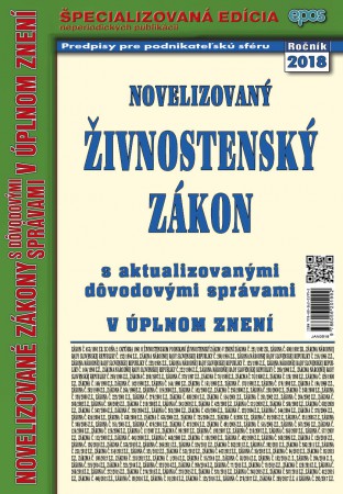 Novelizovaný Živnostenský zákon (2018) 5/18