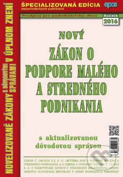 Zákon o podpore malého a stredného podnikania (2016) 37/16