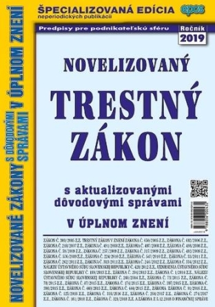 Novelizovaný Trestný zákon (2019) 5/19