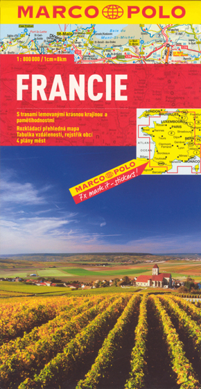 Automapa Francúzsko 1:800 000 /Marco Polo/