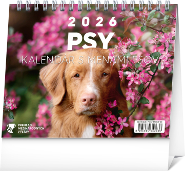 Psy – s menami psov /Presco Group/ - Stolový kalendár 2026